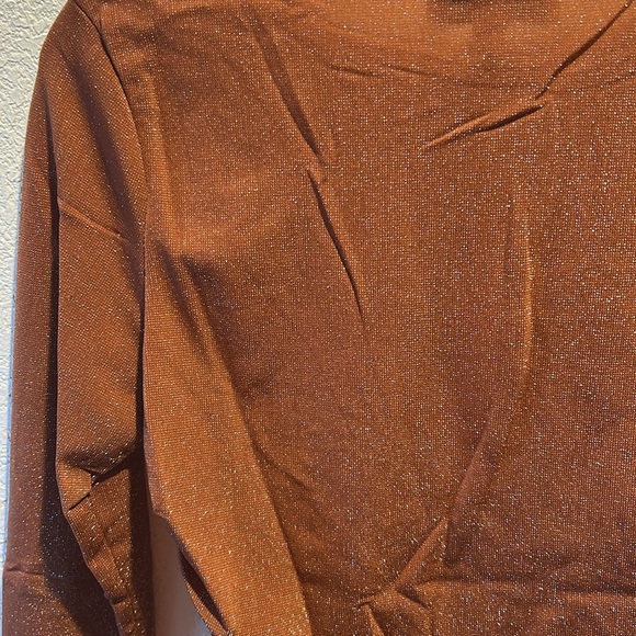 Women's Sparkling Brown Top - Picture 4 of 4